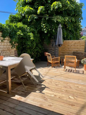 Le 102, Maison avec Terrasse et parking Gare de ROUEN